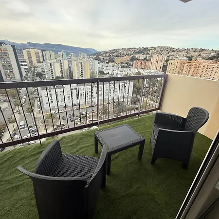Apartment Deux Pieces Moderne Avec Balcon & Vue Degagee Nizza