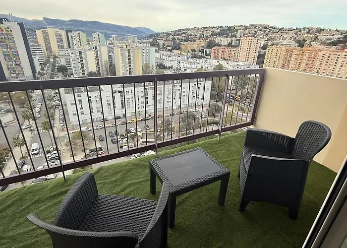 Lejlighed Deux Pieces Moderne Avec Balcon & Vue Degagee Nice